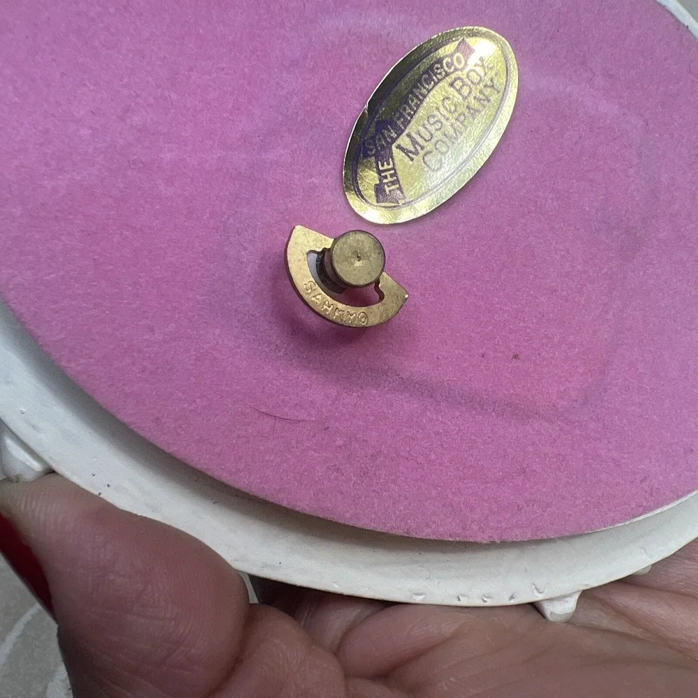 San Francisco Music Box Shabby Rose and Ribbons Tune Fur Elise Beethoven tblbs2
